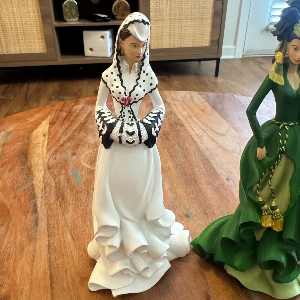 Lot Of 2 Hamilton Collection Porcelain Lady Woman Figure